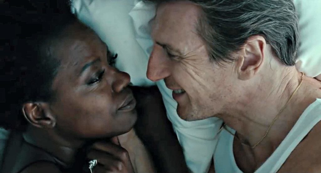 Viola Davis and Liam Neeson in Widows